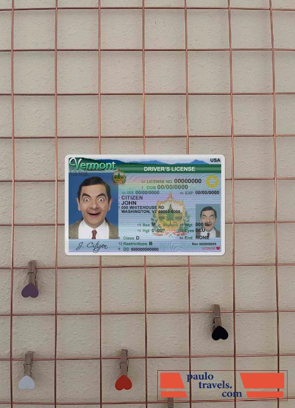 USA Vermont DL (2004 2019) photolook FRONT PSD template